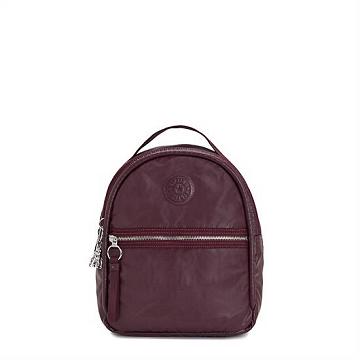 Kipling Kae Klassieke Metallic Rugzak Bordeaux | BE 1586BE